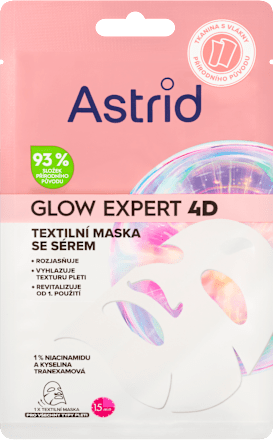 Glow Expert 4D textilní pleťová maska Astrid