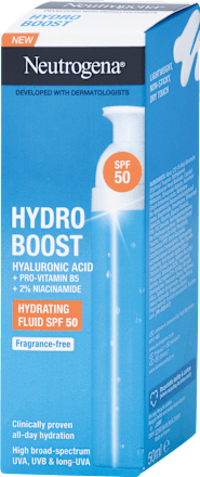 Hydratačný pleťový fluid Hydro Boost SPF 50 Neutrogena