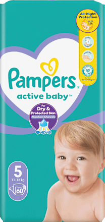 Pelene jumbo pack vel. 5 (11 – 16 kg) Pampers active baby