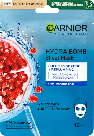 Hydra bomb szövetmaszk GARNIER SKIN NATURALS