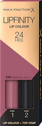 dlouhotrvající rtěnka Lipfinity 310 Essential Violet MAX FACTOR