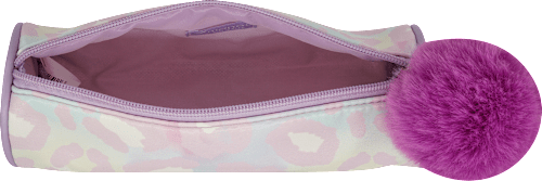 Kosmetiktasche rosa mit Leo-Muster manòu