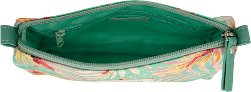 Kosmetiktasche mit Palmenblätter-Muster manòu