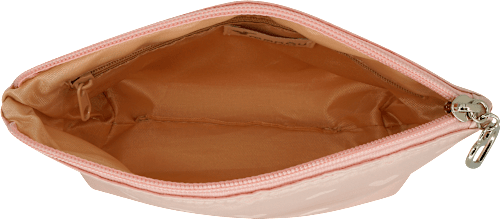 Kosmetiktasche rosa mit Herz-Muster manòu