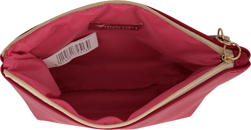 Kosmetiktasche rot mit Herz-Anhänger manòu