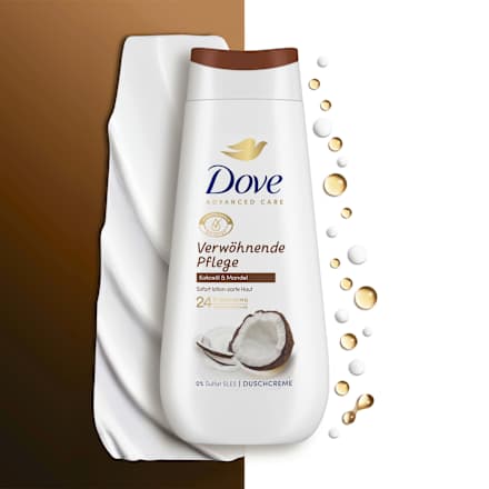 Duschcreme Advanced Care Verwöhnende Pflege, Kokosöl & Mandel Dove
