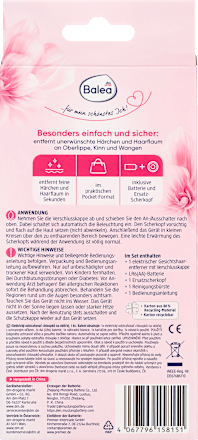 Elektrischer Gesichtshaarentferner Balea