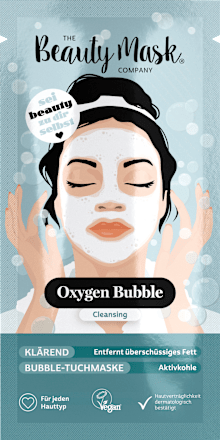Oxygen Bubble Mask Tuchmaske Tiefenreinigung mit Aktivkohle THE Beauty Mask COMPANY