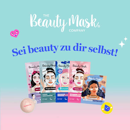 Oxygen Bubble Mask Tuchmaske Tiefenreinigung mit Aktivkohle THE Beauty Mask COMPANY