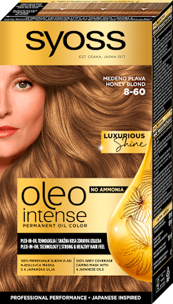 Boja za kosu – 8-60 medeno plava syoss Oleo Intense