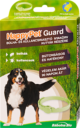 Bolha- és kullancsriasztó nyakörv kutyáknak HAPPY PET