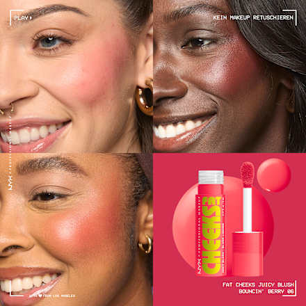 Blush Fat Cheeks Bouncin' Berry 06 NYX PROFESSIONAL MAKEUP