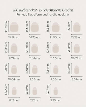 Klebesticker für Soft Gel Press Ons Doonails