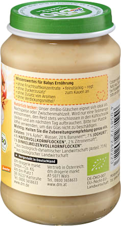 Omogeneizzato Bircher Muesli dmBio
