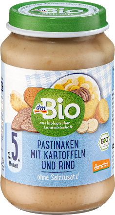 Omogeneizzato con pastinaca, patate e manzo dmBio