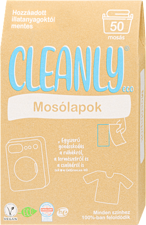 Mosószer lap illatanyag mentes CLEANLY eco