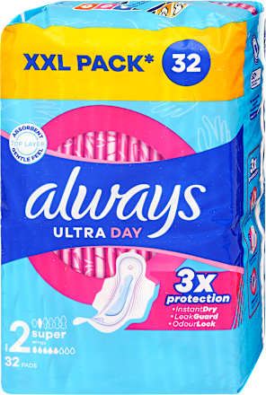 Превръзки Ultra Day с крилца, размер 2 always