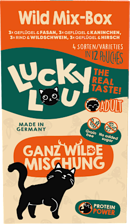 Nassfutter Katze Wild-Mix Multipack (12x125 g) Lucky Lou