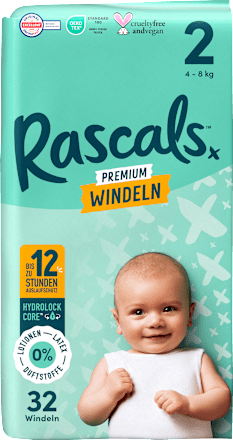 Windeln Premium Gr. 2 (4-8 kg) Rascals