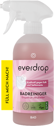 Čistiaci prostriedok do kúpeľne v spreji s vôňou grapefruitu a rebarbory everdrop