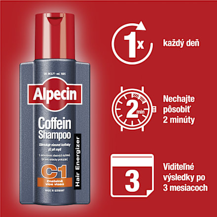Kofeínový šampón C1 Hair Energizer Alpecin