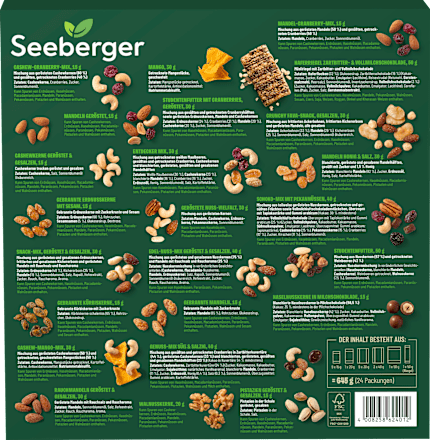 Adventskalender 2025 - 24 geNUSSvolle Snacks Seeberger