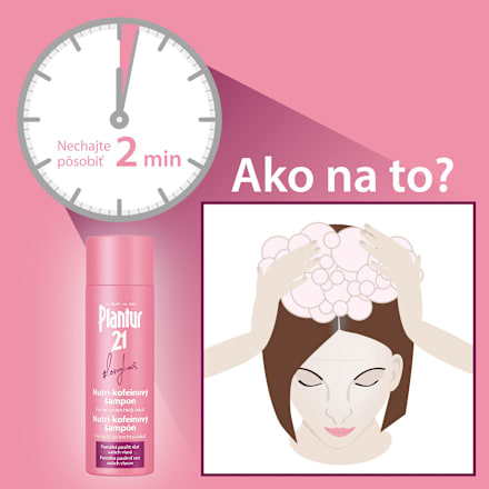 Nutri-kofeínový šampón na vlasy longhair Plantur 21