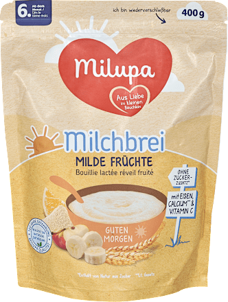 Milchbrei Milde Früchte Guten Morgen ab dem 6. Monat Milupa