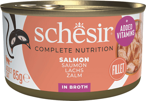 Nassfutter Katze mit Lachs Schesir
