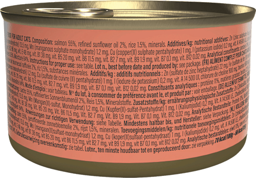 Nassfutter Katze mit Lachs Schesir