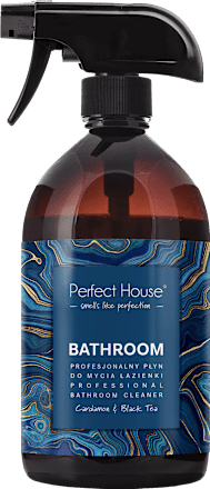 Profesjonalny płyn do mycia łazienki Bathroom, kardamon i czarna herbata, spray Perfect house