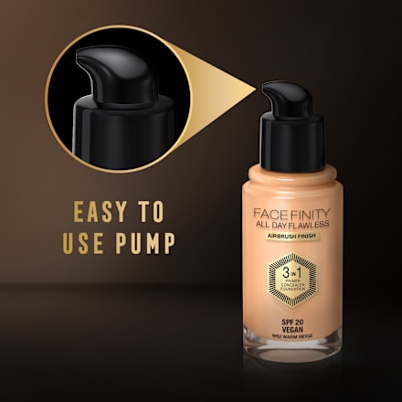 Facefinity 3u1 tekući puder – 62 Warm Beige MAX FACTOR