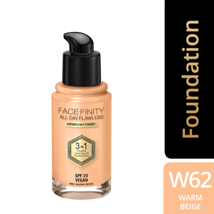 Facefinity 3u1 tekući puder – 62 Warm Beige MAX FACTOR