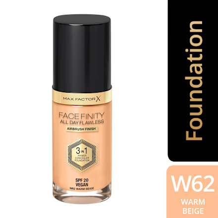 Facefinity 3u1 tekući puder – 62 Warm Beige MAX FACTOR
