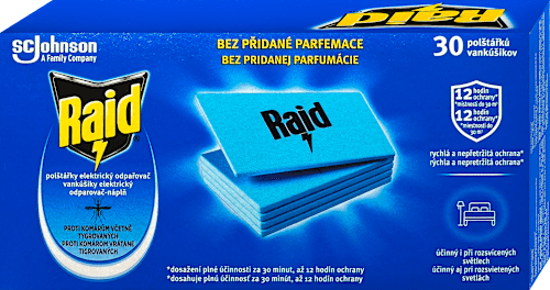 Náplne do elektrického odparovača Raid