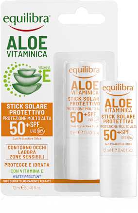Stick solare protettivo SPF50+ Aloe Vitaminica equilibra
