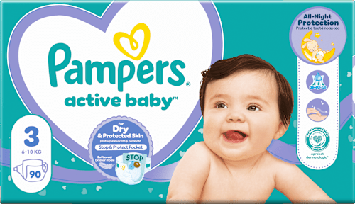 Пелени active baby, размер 3 (6-10 kg) Pampers active baby