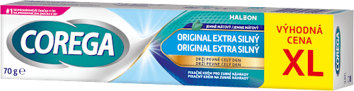 Extra silný fixačný krém na zubné náhrady Original COREGA