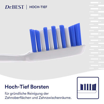 Zahnbürste Clean Hoch-Tief mittel Dr. Best