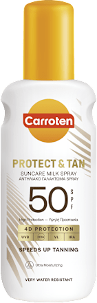 Слънцезащитно мляко Protect & Tan, SPF 50 Carroten