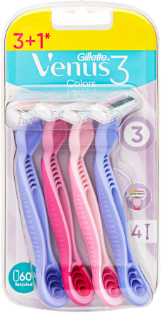 3 Colors Női eldobható borotva Gillette Venus