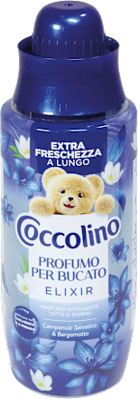 Profumo per bucato elixir campanula selvatica e bergamotto Coccolino