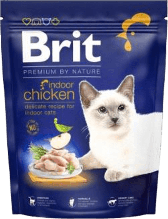 Premium by Nature granule pro kočky Indoor s kuřecím masem Brit