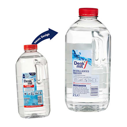 Destilliertes Wasser Denkmit