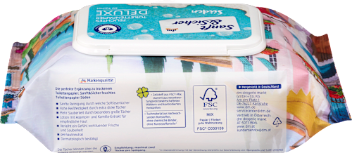 vlhčený toaletní papír Deluxe Maxipack Sanft&Sicher