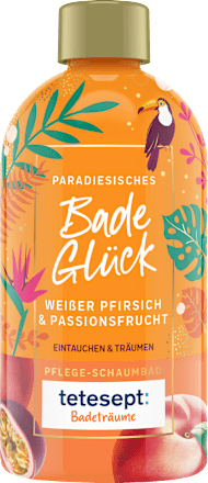 Schaumbad paradiesisches Badeglück tetesept