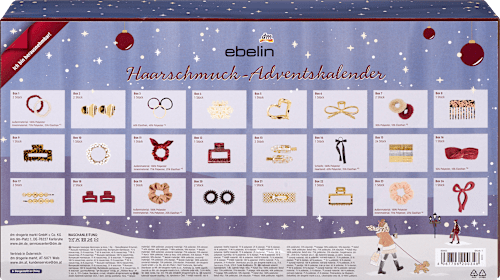 Adventni koledar, lasni dodatki, 24-delni ebelin