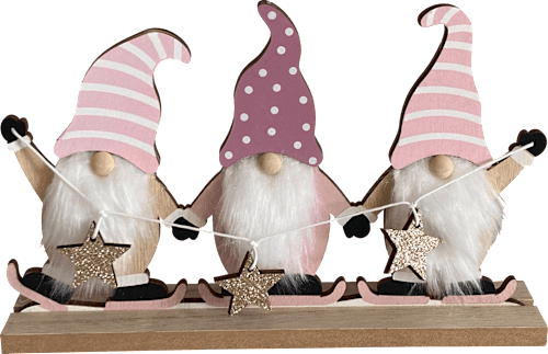 Holzaufsteller Wichtelreihe Dekorieren & Einrichten