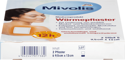 Wärmepflaster, 2 Stück Mivolis