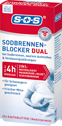 Sodbrennen Blocker DUAL Kautabletten SOS
